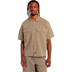 Dickies Unionville Ανδρικό Πουκάμισο Βαμβακερό Κοντομάνικο Κανονική Γραμμή Overshirt Ταμπά DK0A4Z7Q-0DS