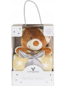 Cangaroo Addie Κουβέρτα Αγκαλιάς Fleece με Λούτρινο 75x90 Μπεζ