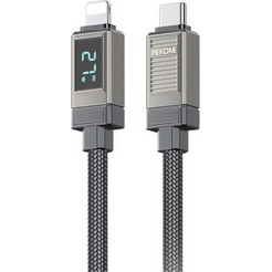 WK Braided USB-C to Lightning Cable 27W 1.2m Grey 6941027650769