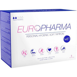 Europharma Regural Wet Ταμπόν για Κανονική Ροή 2 Σταγόνες 6τμχ