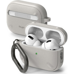 Ringke Onyx Θήκη Σιλικόνης με Γάντζο για Apple AirPods Pro 2 Γκρι