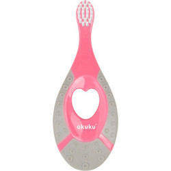 Akuku First Toothbrush Οδοντόβουρτσα Pink