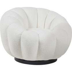 PoliHome Πολυθρόνα Λευκή Puffer 162813079
