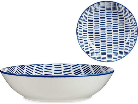 Atmosphera Blue Line Πιάτο Ρηχό Πορσελάνης 20cm 02989985