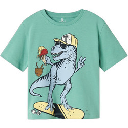 Name It Παιδικό T-Shirt Κοντομάνικο Πράσινο Mint 13241216
