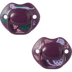 Tommee Tippee Moda Midnight Jungle Ορθοδοντικές Πιπίλες Σιλικόνης 18-36m Purple 2τμχ