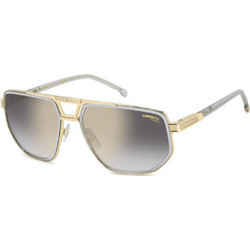 Carrera C1072S-KB7FQ Ανδρικά Γυαλιά Ηλίου Aviator Κοκάλινα Ασημί με Aσημί Φακό