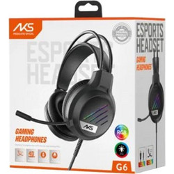 AKS G6 Gaming Headset Over Ear Black
