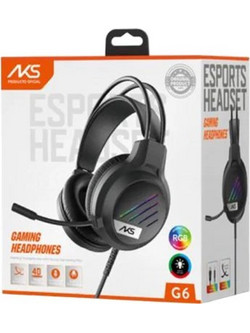 AKS G6 Gaming Headset Over Ear Black