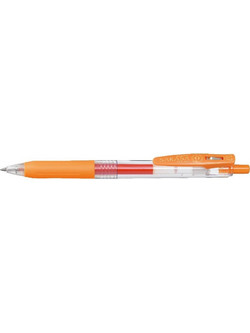 Zebra Sarasa Clip Στυλό Gel 0.7mm Πορτοκαλί