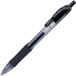 Zebra Sarasa Retractable Στυλό Gel 0.7mm Μαύρο ZB-46810