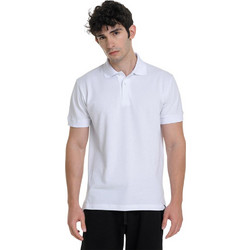 Target Basic Label Ανδρική Αθλητική Μπλούζα Polo Λευκή S25-55208-01