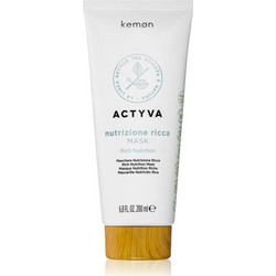 Kemon Actyva Nutrizone Ricca Μάσκα Μαλλιών για Επανόρθωση για Ξηρά Μαλλιά 200ml