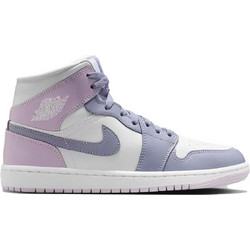 Jordan Air 1 Mid Γυναικεία Sneakers Μποτάκια Λευκά Λιλά BQ6472-510