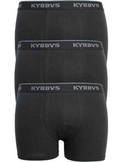 KYBBVS Ανδρικά Μποξεράκια Σετ 3Pack Μαύρα KB667