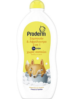 Proderm Παιδικό Σαμπουάν & Αφρόλουτρο για Επανόρθωση 700ml