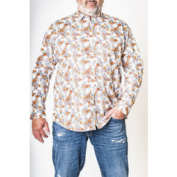 Jack & Jones Ανδρικό Πουκάμισο Βαμβακερό Φλοράλ Μακρυμάνικο Κανονική Γραμμή Πορτοκαλί Πολύχρωμο 12190522