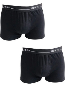 Ider Ανδρικά Μποξεράκια Σετ 2Pack Μαύρα 35002P-1922