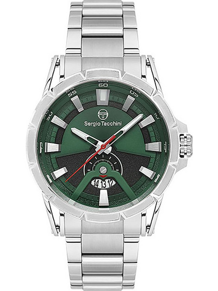 Sergio Tacchini Ανδρικό Ρολόι με Ασημί Μεταλλικό Μπρασελέ ST.1.10454-4