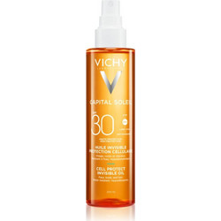 Vichy Capital Soleil Cell Protect Invisible Αντηλιακό Λάδι Προσώπου & Σώματος SPF30 200ml