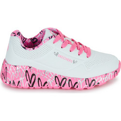 Skechers Lovely Luv Παιδικά Sneakers Λευκά Φούξια 314976L-WHP