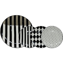 Bone New Bone China Jolie Πιάτα Γλυκού Πορσελάνης 30cm 7τμχ 028889
