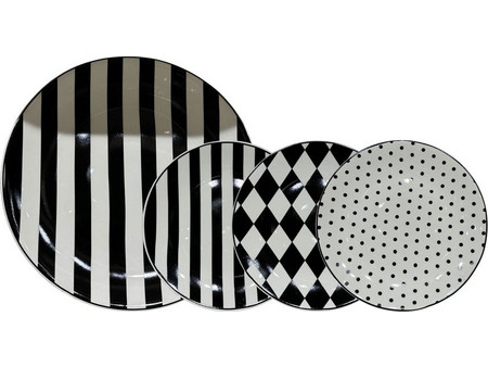 Bone New Bone China Jolie Πιάτα Γλυκού Πορσελάνης 30cm 7τμχ 028889