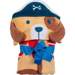 Stephen Joseph Pirate Dog Παιδικό Πόντσο Θαλάσσης Καφέ 60x117cm SJ100482