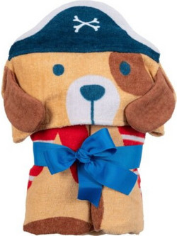 Stephen Joseph Pirate Dog Παιδικό Πόντσο Θαλάσσης Καφέ 60x117cm SJ100482