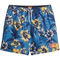 Superdry Hawaiian 17'' Ανδρικό Μαγιό Σορτς με Σχέδια Μπλε M3010242A-F7A