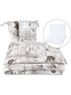 MimiNu Forest Land Σετ Κούνιας Beige 5τμχ