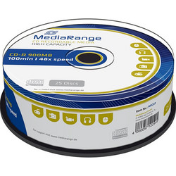 MediaRange MR222 Εγγράψιμα CD-R 48x 900MB Cake Box 25τμχ