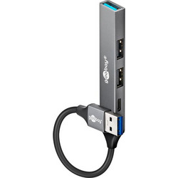 Goobay 74458 USB Hub 3.0 USB-A με 4 Θύρες USB-A / USB-C