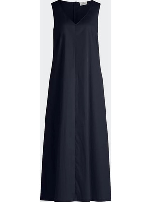 Vera Mont Midi Καλοκαιρινό Καθημερινό Φόρεμα Navy Μπλε 0356/4845-8541