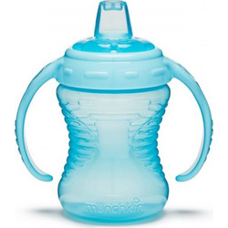 Munchkin Mighty Grip Εκπαιδευτικό Ποτηράκι με Λαβές Blue 240ml