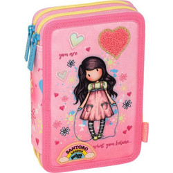 Graffiti Gorjuss Skipping Rope Κασετίνα Γεμάτη με 2 Θήκες Ροζ 257331