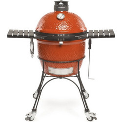 Kamado Classic Joe Series II Κεραμική Ψησταριά Κάρβουνου Καπνιστήριο με Καπάκι και Ρόδες Επιφάνειας 47cm KJ23RHC