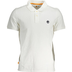 Timberland Ανδρική Μπλούζα Polo Κοντομάνικη Λευκή TB0A2BRY65E