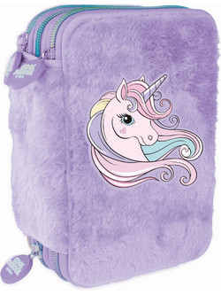 Tinka Unicorn Κασετίνα με 3 Θήκες Λιλά 8-804710