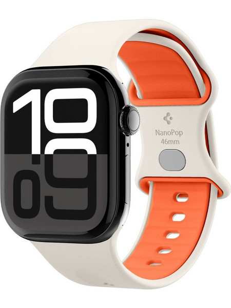 Spigen Nano Pop Λουράκι Σιλικόνης Orange / Beige (Apple Watch 38 / 40 / 41 / 42mm)