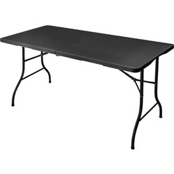 Ankor Ορθογώνιο Τραπέζι Catering Πλαστικό Μαύρο 152x70x74cm 847808