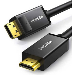 Ugreen Καλώδιο DisplayPort 1.2 to HDMI Male 3m Black 10203