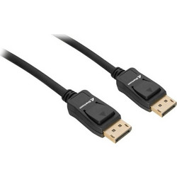 Sharkoon Καλώδιο DisplayPort 1.4 to DisplayPort Male 1m Black 4044951036103