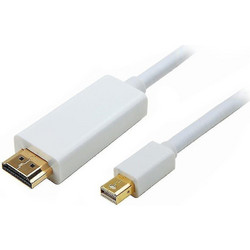 Καλώδιο Mini DisplayPort to HDMI Male 1.8m White 02.002.0021