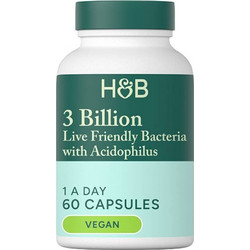Holland & Barrett 3 Billion Live Friendly Bacteria with Acidophilus Προβιοτικά 60 Κάψουλες