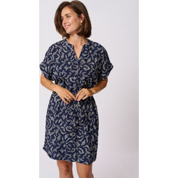 Kaffe Mini Καλοκαιρινό Καθημερινό Φόρεμα Μεταξωτό Navy Μπλε 10509919