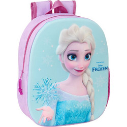 Safta 3D Frozen Σχολική Τσάντα Πλάτης Νηπιαγωγείου Ροζ 622552890
