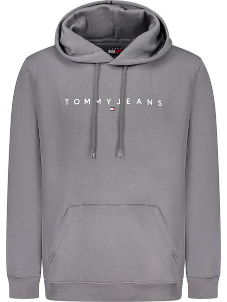 Tommy Hilfiger Ανδρικό Φούτερ με Κουκούλα & Τσέπες Γκρι DM0DM20746-PT2