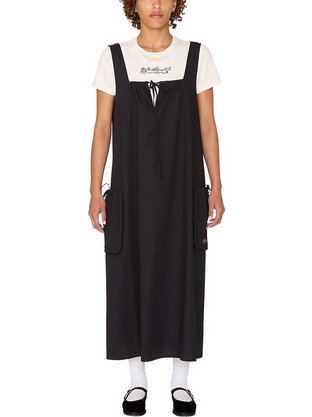 Obey Midi Καλοκαιρινό Καθημερινό Φόρεμα Μαύρο 401500427-DIB