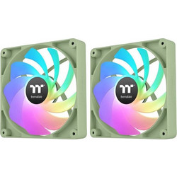 Thermaltake CT120 Reverse Case Fan 120mm ARGB με Σύνδεση 3-Pin 4-Pin PWM 2τμχ Matcha Green